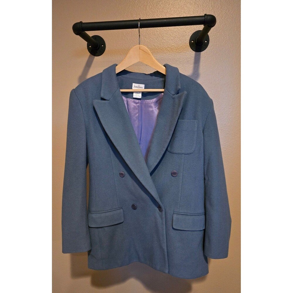Vintage Nieman Marcus wool and cashmere jacket size 12 free‎ shipping